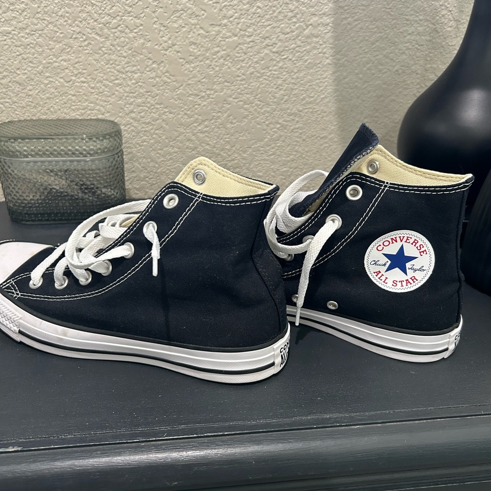 Converse Black and White High-Top Sneakers NWOT